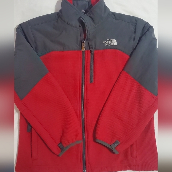 The North Face Other - The North Face Kids Red and Dark Gray Fleece Jacket. Sz 10/12